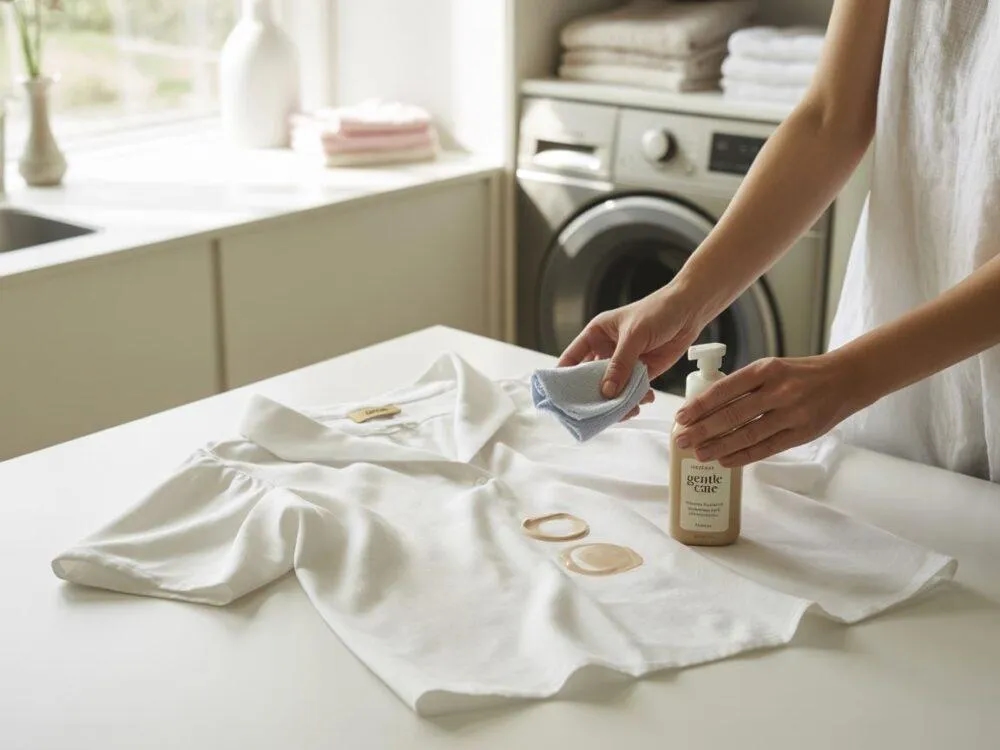 Jak wywabić żółte plamy z białej bluzki - skuteczne metody na trudne plamy